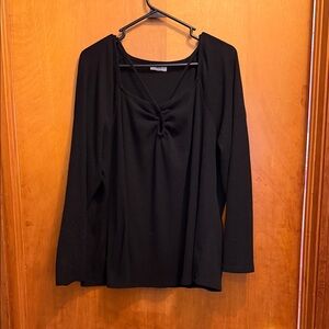 Maurices Black Long Sleeve Women's Top
